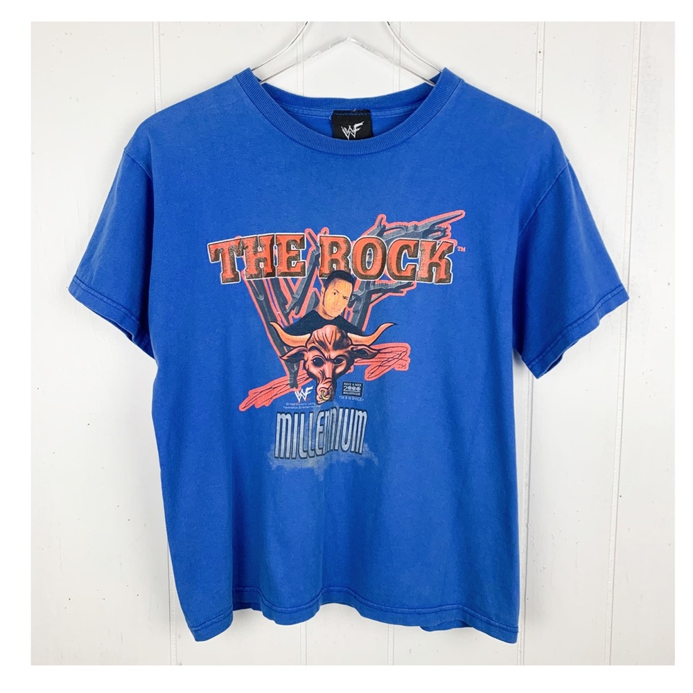 Vintage The Rock Millennium WWF Tee
